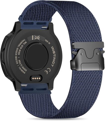 أحزمة ساعة مرنة من النايلون متوافقة مع Garmin Instinct 2/3 45mm/1 Solar، 22mm حزام رياضي بإبزيم ناعم قابل للتعديل على طراز المظلة لـ Garmin Instinct Surf/Tactical/Esports/Tide in Kuwait