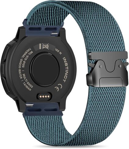 أحزمة ساعة مرنة من النايلون متوافقة مع Garmin Instinct 2/3 45mm/1 Solar، 22mm حزام رياضي بإبزيم ناعم قابل للتعديل على طراز المظلة لـ Garmin Instinct Surf/Tactical/Esports/Tide in Kuwait