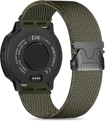 أحزمة ساعة مرنة من النايلون متوافقة مع Garmin Instinct 2/3 45mm/1 Solar، 22mm حزام رياضي بإبزيم ناعم قابل للتعديل على طراز المظلة لـ Garmin Instinct Surf/Tactical/Esports/Tide in Kuwait