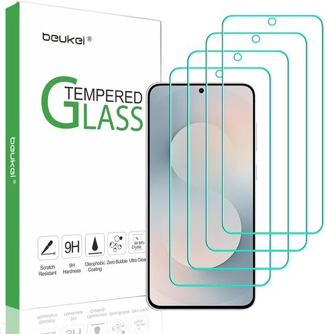 (4 Pack) Compatible for Samsung Galaxy S25 FE 5G / Galaxy S25 FE [FE Model Only] Screen Protector Tempered Glass,Touch Sensitive, 9H Hardness (For Galaxy S25 FE) in Saudi Arabia