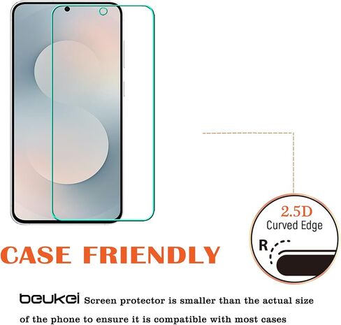 (4 Pack) Compatible for Samsung Galaxy S25 FE 5G / Galaxy S25 FE [FE Model Only] Screen Protector Tempered Glass,Touch Sensitive, 9H Hardness (For Galaxy S25 FE) in Saudi Arabia