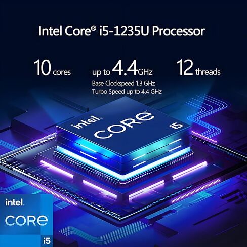 HP New Business Laptop with Microsoft Office, Intel Core i5-1235U 10-core Processor, 15.6" FHD LED Display, 16GB RAM, 1TB SSD, Ultra Quiet Design, SD Card Reader, Wi-Fi 6, Windows 11 Pro, WOWPC USB in Kuwait