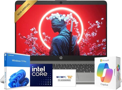 HP 2026 New Generation 15.6" FHD Business and Student Laptop, Microsoft Office 365 for The Web, Intel Powerful CPU, 8GB RAM, 256GB SSD, Wi-Fi 6, Ultra Slim Design, Long Battery Life, Windows 11 Pro in Kuwait