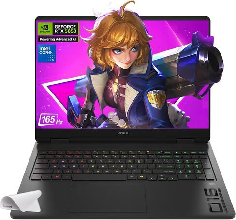 HP OMEN 16 Slim 16" IPS Micro-Edge Display, Gaming Laptop, Intel Core Ultra 7 255H 1.5GHz Processor; NVIDIA GeForce RTX 5070 8GB GDDR7; 32GB DDR5-5600 RAM; 1TB NVMe SSD in Saudi Arabia