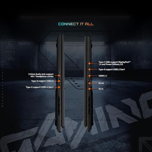 كمبيوتر محمول للألعاب GIGABYTE Gaming A18 - 165 هرتز 2560x1600 WQXGA - NVIDIA GeForce RTX 5060 - AMD Ryzen 7 260-1 تيرابايت SSD مع ذاكرة الوصول العشوائي DDR5 سعة 32 جيجابايت - Windows 11 Home - أسود فولاذي in Kuwait