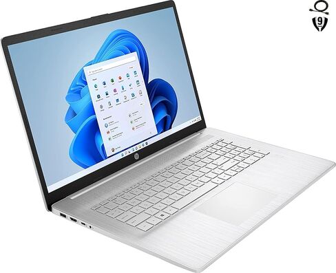 HP 17.3" Full HD Laptop, AMD Ryzen 5 5500U (Beat i5-10500), 8GB RAM, 512GB NVMe SSD, USB-C, Fingerprint, HDMI, Webcam, WiFi, Windows 10 Home in S Mode, Natural Silver in Saudi Arabia