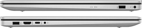HP 17.3" Full HD Laptop, AMD Ryzen 5 5500U (Beat i5-10500), 8GB RAM, 512GB NVMe SSD, USB-C, Fingerprint, HDMI, Webcam, WiFi, Windows 10 Home in S Mode, Natural Silver in Saudi Arabia