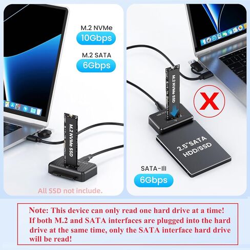 CY USB 3.0 USB-C Type-C إلى ثنائي NVME M-Key M.2 NGFF & SATA 2.5 بوصة SSD كومبو لرسو السفن عمودي خارجي PCBA in Saudi Arabia