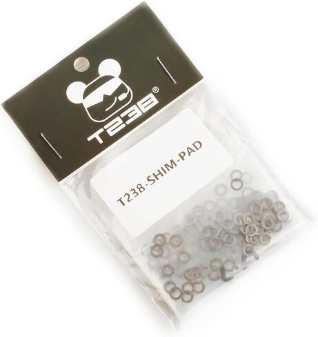 250PCS M3x5mm Steel Shim Set for Airsoft AEG Ver.2/3/7 Gearboxes (0.1mm, 0.2mm, 0.3mm, 0.5mm Thickness) in Kuwait
