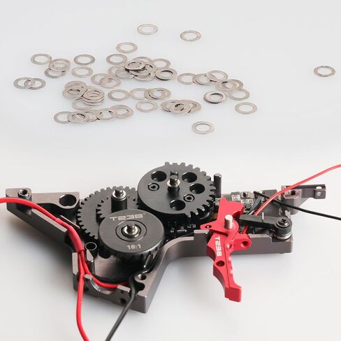 250PCS M3x5mm Steel Shim Set for Airsoft AEG Ver.2/3/7 Gearboxes (0.1mm, 0.2mm, 0.3mm, 0.5mm Thickness) in Kuwait