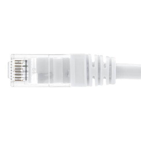 كابل تصحيح إيثرنت CAT6A - كابل شبكة محمي بطول 2 قدم S/FTP مع التمهيد، سلك LAN عالي السرعة RJ45، أبيض in Saudi Arabia