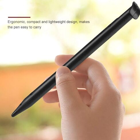 10 أقلام قلم New 3DS XL، مواد صديقة للبيئة، تصميم مريح باللمس، عبوة من 10 أقلام (أسود) in Kuwait