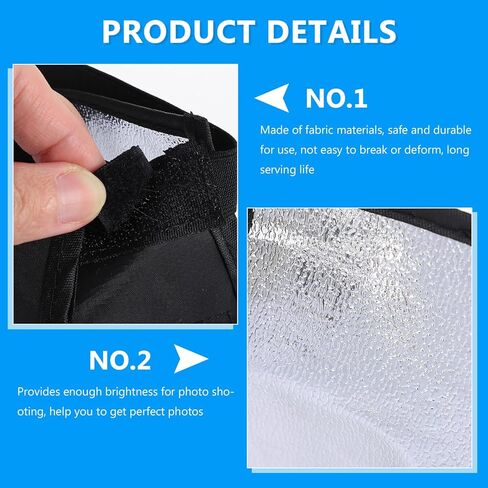 Homoyoyo Portable 20x30cm Photography Softbox Lighting Box for Camera Strobe Studio, Portable Diffuser Strobe Light Softbox for Portrait and Video Shooting in Saudi Arabia