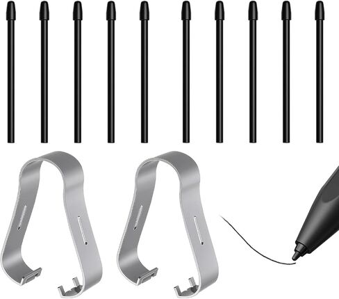 10 قطع من رؤوس الأقلام البديلة لقلم BOOX Stylus، Pen2 Pro، Max Lumi2، Note Air2، Note5، Nova Air C Stylus، أطراف ناعمة لـ Boox، سن الجرافيت المتين مع ملمس كتابة يشبه الورق، طرف غير بلاستيكي in Kuwait
