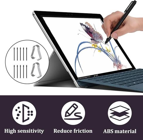 10 قطع من رؤوس الأقلام البديلة لقلم BOOX Stylus، Pen2 Pro، Max Lumi2، Note Air2، Note5، Nova Air C Stylus، أطراف ناعمة لـ Boox، سن الجرافيت المتين مع ملمس كتابة يشبه الورق، طرف غير بلاستيكي in Kuwait
