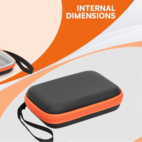 Zopsc Hard Drive Storage Case, Shockproof EVA Shell with Soft Velvet Lining, for Mini External Hard Drives USB C USB 3.0 2.0 in Saudi Arabia