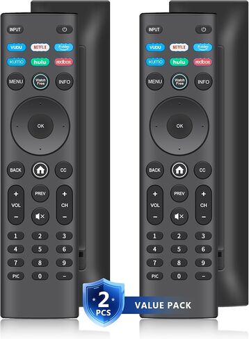 【Pack of 2】 Universal Remote Control XRT140 for VIZIO Smart TV Remote Replacement XRT136 XRT260 XRT270 Smartcast D, E, M, P, V, PX Series Smart TVs in Saudi Arabia