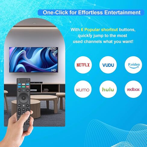 【Pack of 2】 Universal Remote Control XRT140 for VIZIO Smart TV Remote Replacement XRT136 XRT260 XRT270 Smartcast D, E, M, P, V, PX Series Smart TVs in Saudi Arabia