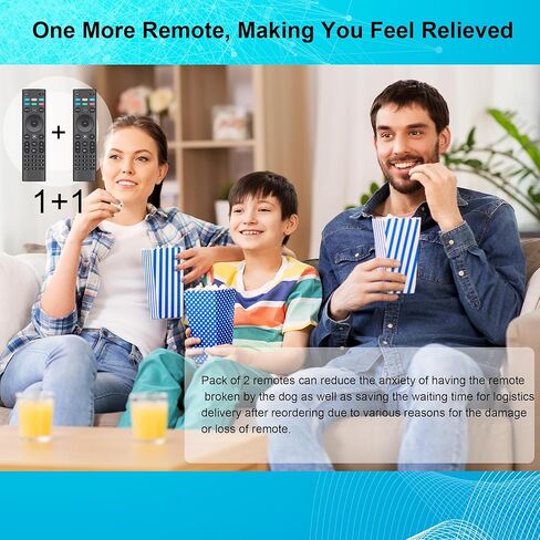 【Pack of 2】 Universal Remote Control XRT140 for VIZIO Smart TV Remote Replacement XRT136 XRT260 XRT270 Smartcast D, E, M, P, V, PX Series Smart TVs in Saudi Arabia