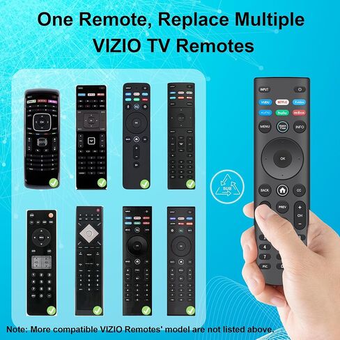 【Pack of 2】 Universal Remote Control XRT140 for VIZIO Smart TV Remote Replacement XRT136 XRT260 XRT270 Smartcast D, E, M, P, V, PX Series Smart TVs in Saudi Arabia