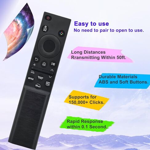 (عبوة من 2) بديل BN59-01388A BN59-01388H TM2240A لجهاز التحكم عن بعد للتلفزيون الذكي Samsung، لـ CU7000/DU7200، Crystal UHD، الإطار، QLED، OLED، Neo QLED Smart TVs in Kuwait
