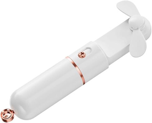 Kisangel Portable Mini Handheld Fan USB Charging 3-speed Adjustable Personal Cooling Fan with 2000mah Battery for Outdoor Travel and Desk Use White in Saudi Arabia