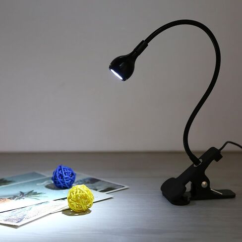 مصباح LED للقراءة، مصباح قراءة USB مرن معقوفة، 3 أوضاع ألوان 10 سطوع، ضوء كتاب العناية بالعين للأطفال وقت النوم، اجتماعات تكبير، المنزل والمكتب (أسود) in Kuwait