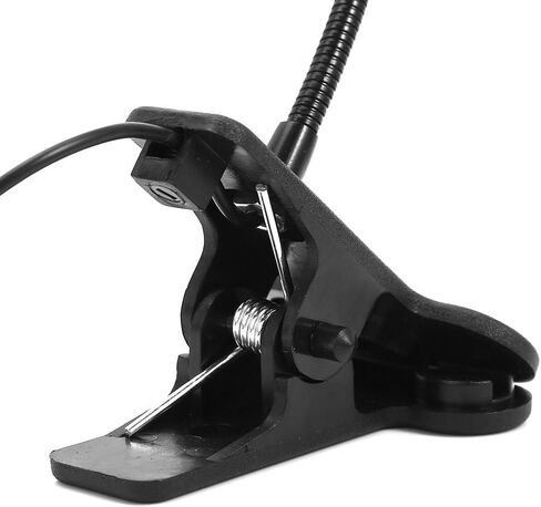 مصباح LED للقراءة، مصباح قراءة USB مرن معقوفة، 3 أوضاع ألوان 10 سطوع، ضوء كتاب العناية بالعين للأطفال وقت النوم، اجتماعات تكبير، المنزل والمكتب (أسود) in Kuwait