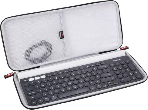 Mchoi Hard Case Suitable for Logitech K780 Multi-Device Wireless Keyboard, Waterproof Shockproof Keyboard Protective Case, Case Only, Black Grey in Saudi Arabia