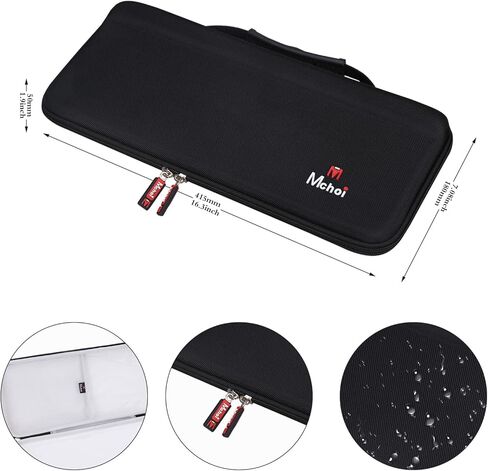 Mchoi Hard Case Suitable for Logitech K780 Multi-Device Wireless Keyboard, Waterproof Shockproof Keyboard Protective Case, Case Only, Black Grey in Saudi Arabia