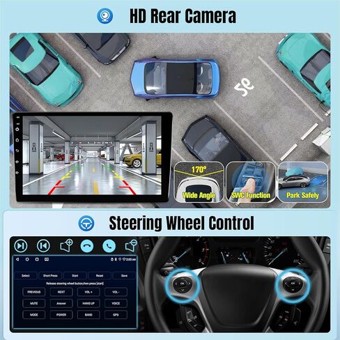 ستيريو سيارة Leadfan لـ (إصدار JBL) Honda Civic 2016 2017 2018 2019 2020 2021، مع CarPlay Android Auto اللاسلكي، شاشة 9 بوصات مع كاميرا احتياطية بلوتوث FM، 2G+32G in Kuwait