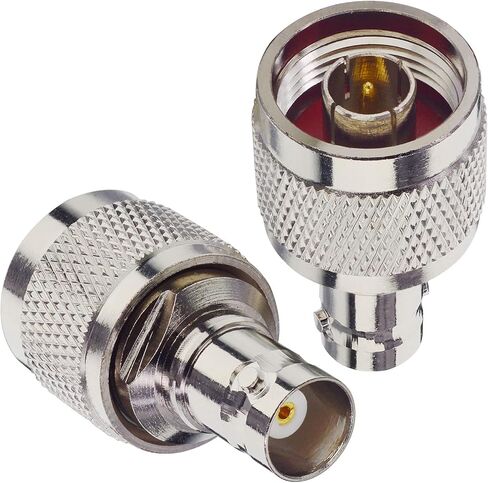 Boobrie 2-Pack N Male to BNC Female Adapter N Plug to BNC Jack Coax Connector RF Coaxial Antenna Converter for WiFi Radios,FPV Antennas,CCTV,Scanner Analyzer in Saudi Arabia