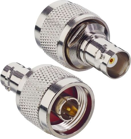 Boobrie 2-Pack N Male to BNC Female Adapter N Plug to BNC Jack Coax Connector RF Coaxial Antenna Converter for WiFi Radios,FPV Antennas,CCTV,Scanner Analyzer in Saudi Arabia