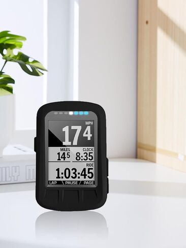 جراب لجهاز Wahoo ELEMNT Bolt V1 Satellite Communicator، جراب واقٍ ناعم من السيليكون المقاوم للصدمات من BOVUGAC وواقي شاشة TPU لجهاز Wahoo ELEMNT Bolt V1 GPS، حماية شاملة - أسود in Saudi Arabia