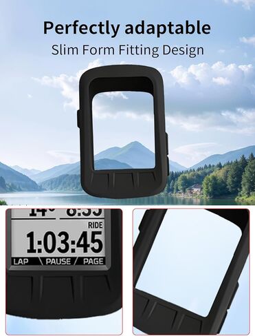 جراب لجهاز Wahoo ELEMNT Bolt V1 Satellite Communicator، جراب واقٍ ناعم من السيليكون المقاوم للصدمات من BOVUGAC وواقي شاشة TPU لجهاز Wahoo ELEMNT Bolt V1 GPS، حماية شاملة - أسود in Saudi Arabia