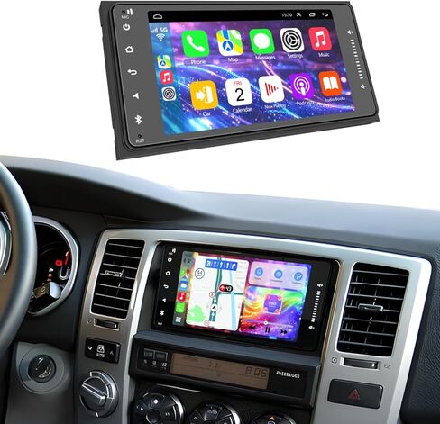 راديو سيارة Android 14 لسيارة Toyota Tundra 2007-2013 Sequoia 2008-2018، 10.1 بوصة IPS شاشة ستيريو مع CarPlay Android Auto WiFi Bluetooth GPS Navigation Touch Screen Head Unit 【4+64GB】 in Kuwait