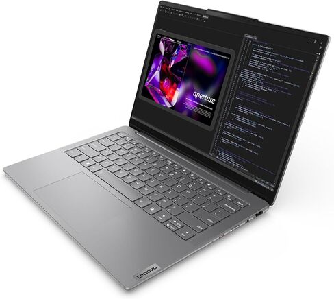 كمبيوتر محمول شخصي Lenovo Slim 7، 2025، شاشة 14 بوصة 1920 x 1200 Touch OLED، Intel-16 Core Ultra 7 155H، 16 جيجا LPDDR5، 1 تيرابايت SSD، Win11 Home، لوحة مفاتيح بإضاءة خلفية، Wi-Fi 6E، BT 5.3، Thunderbolt 4، كاميرا IR 1080p، لونا رمادي in Saudi Arabia