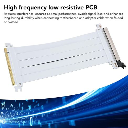 كابل FOSA PCI E 5.0 X16 Riser، محول كابل تمديد GPU مرن عالي السرعة 128 جيجابت في الثانية متوافق مع وحدات معالجة الرسومات RTX4090 (ti) وRX8900 (xt) لحافظة الكمبيوتر (30 سم) in Kuwait