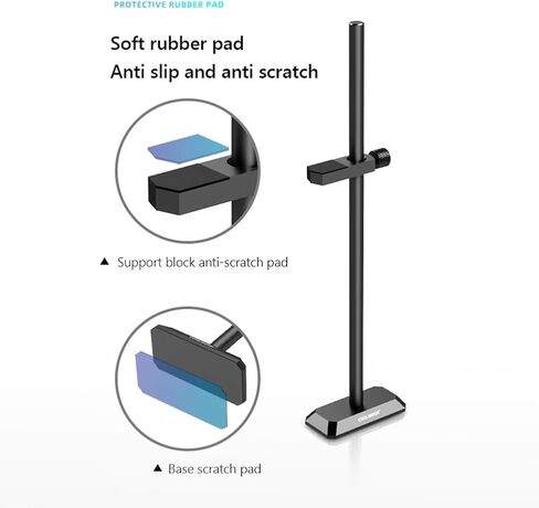 Aluminum Alloy Graphic Card Bracket Brace Sliding Single/Double Pole Adjustment Height Video Card Sag Holder GPU Stand for ATX/MATX/ITX Chassis (Black, GH-260) in Saudi Arabia