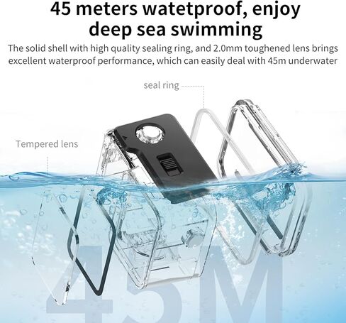 BTG Waterproof Case for Insta360 ACE Pro 2 Camera Underwater Housing Shell Cage Supports 45M/148FT Deep Diving Scuba Snorkeling Swimming in Saudi Arabia