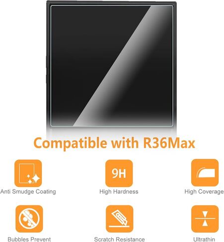 واقي شاشة مكون من 3 قطع متوافق مع R36MAX / R36 MAX، [وضوح HD] [9 صلابة] [مضاد للخدش] زجاج مقسى in Saudi Arabia