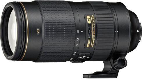 عدسة Nikon AF-S NIKKOR مقاس 80-400 مم وببؤرة f/4.5-5.6G ED VR (2208) مع حافظة عدسة مبطنة + طقم مرشح ماكرو + فلاتر عدسات UV وCPL وFL + غطاء توليب + حافظة غطاء العدسة + مجموعة تنظيف (متجددة) in Saudi Arabia