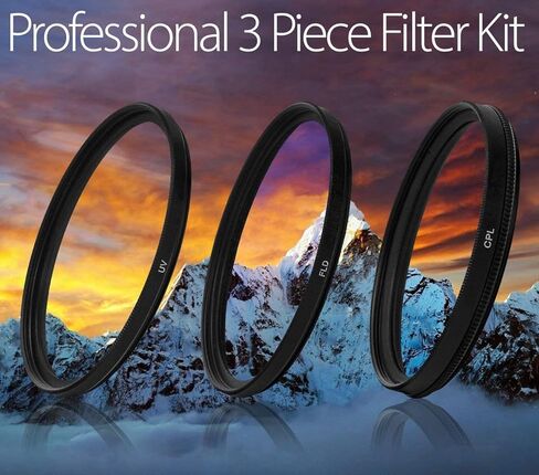 عدسة Nikon AF-S NIKKOR مقاس 80-400 مم وببؤرة f/4.5-5.6G ED VR (2208) مع حافظة عدسة مبطنة + طقم مرشح ماكرو + فلاتر عدسات UV وCPL وFL + غطاء توليب + حافظة غطاء العدسة + مجموعة تنظيف (متجددة) in Saudi Arabia
