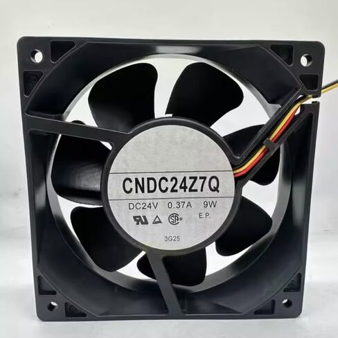 CNDC24Z7Q DC 24V 0.37A 9W 120x120x38mm مروحة تبريد 3 أسلاك in Saudi Arabia