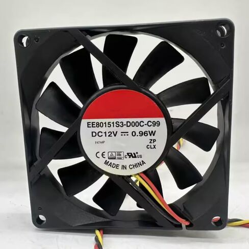EE80151S3-D00C-C99 DC 12V 0.96W 80x80x15mm مروحة تبريد 3 أسلاك in Kuwait
