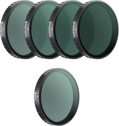 مجموعة مرشحات Freewell ND8/PL، ND16/PL، ND32/PL، ND64/PL وCPL المتوافقة مع Osmo Action 6 in Kuwait