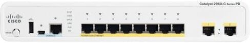 Cisco Catalyst Compact 2960C-8Pc-L - Switch - Managed - 8 X 10/100 (Poe) + 2 X Combo Gigabit Sfp - Desktop, Rack-Mountable, Wall-Mountable - Poe "Product Type: Networking/Lan Hubs & Switches" in Saudi Arabia