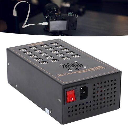 محور USB يعمل بالطاقة، محور USB يعمل بالطاقة الصناعية، محور USB يعمل بـ 20 منفذ USB موزع بيانات ومنفذ شحن محول طاقة 170 فولت ‑ 240 فولت in Saudi Arabia