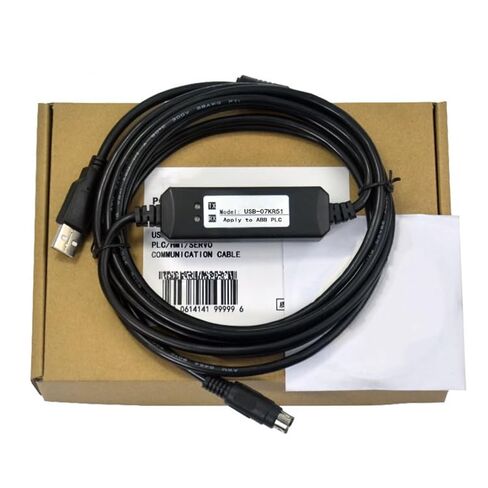 USB-07KR51 كابل برمجة PLC من سلسلة 4 سنون ذكر إلى ذكر، 1 متر، درجة صناعية in Saudi Arabia