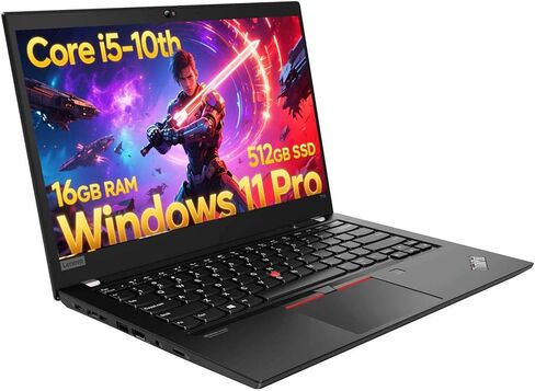 كمبيوتر محمول Lenovo Thinkpad T14 Business، شاشة 14 بوصة FHD، Core i5-10310U(1.7 جيجا هرتز-4.4 جيجا هرتز)، ذاكرة الوصول العشوائي DDR4 سعة 16 جيجا بايت، 512 جيجا SSD، كاميرا ويب، HDMI، Windows 11 Pro (متجدد) in Kuwait